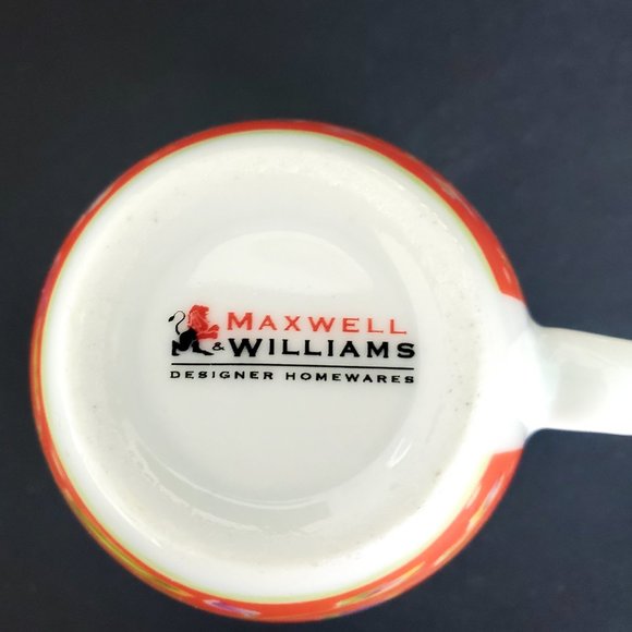 Designer Porcelain Espresso Cup & Saucer 4 Sets Maxwell Williams coastal coffee - Picture 8 of 8